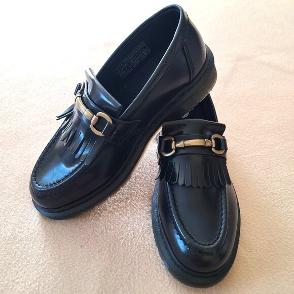 Dr Martens Adrian Snaffle Smooth Leather Kiltie Loafers Sz 7 Womens Preppy NIB - Picture 1 of 9